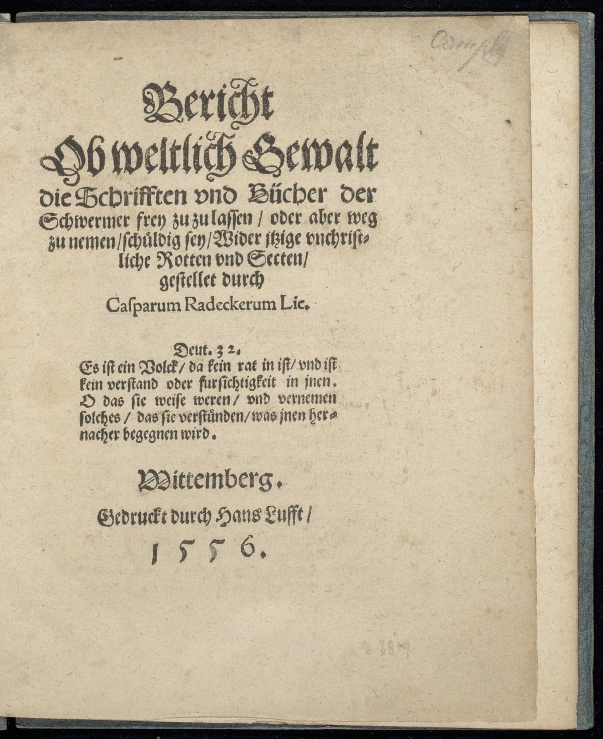 Bericht ob weltlich Gewalt