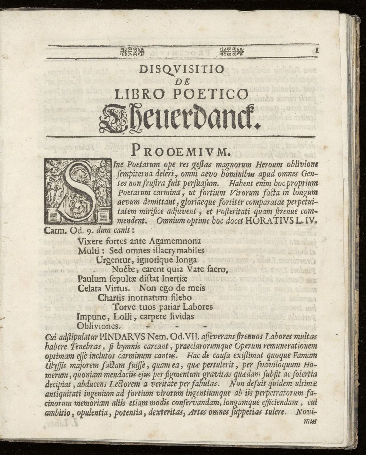 Q.D.B.V. Disquisitio de inclyto libro poetico Theuerdanck