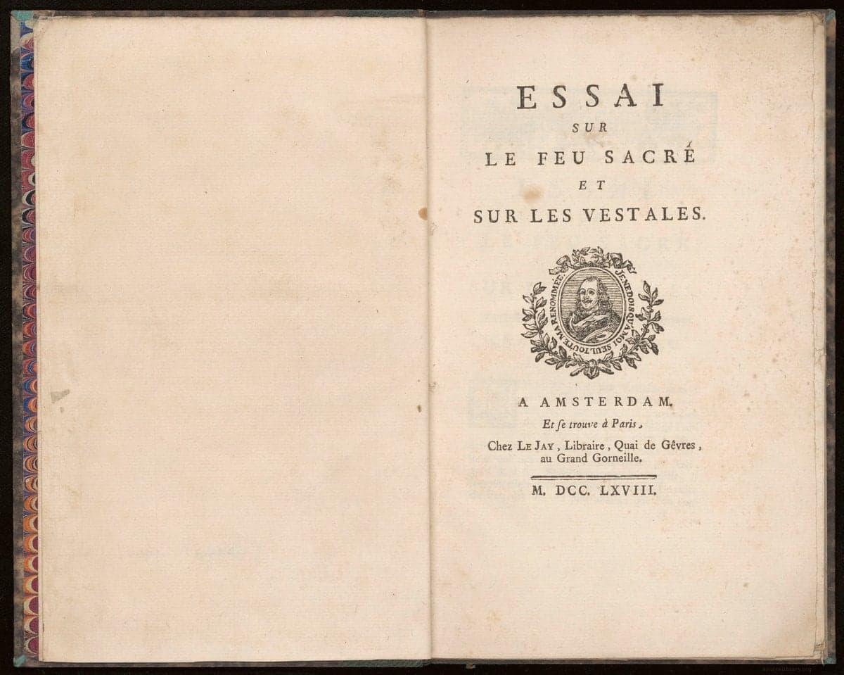 Essay on the Sacred Fire and on the Vestals