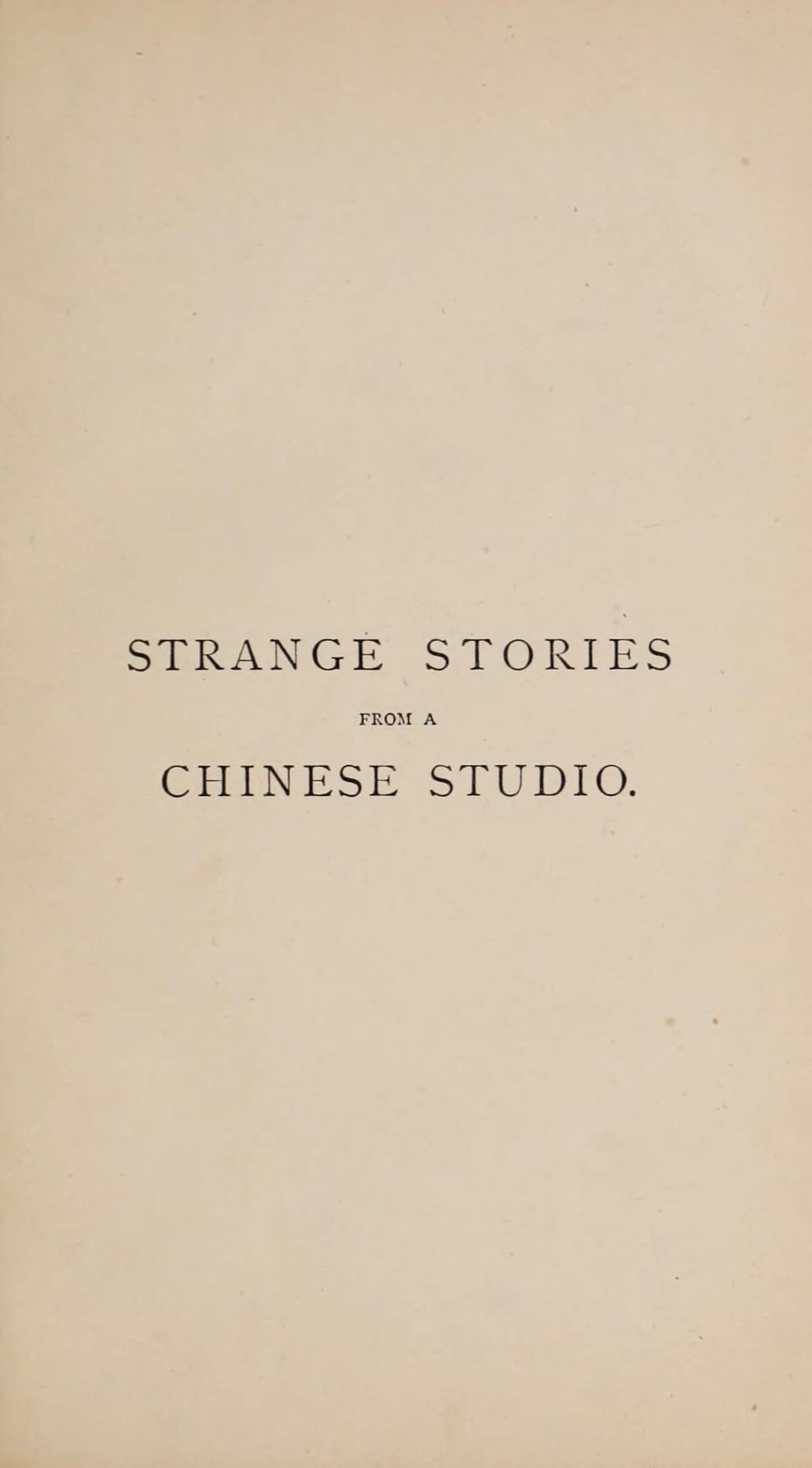 Strange Stories from a Chinese Studio, Vol. 2