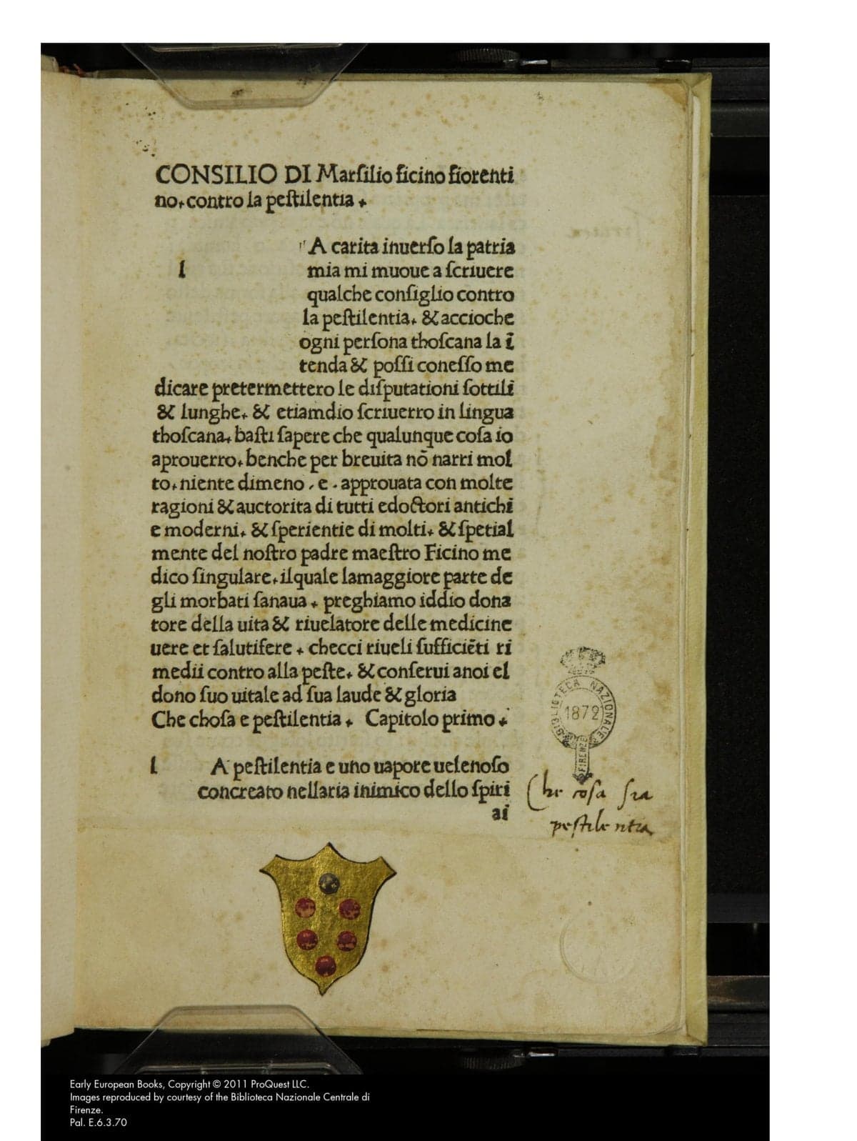 Counsel Against the Plague