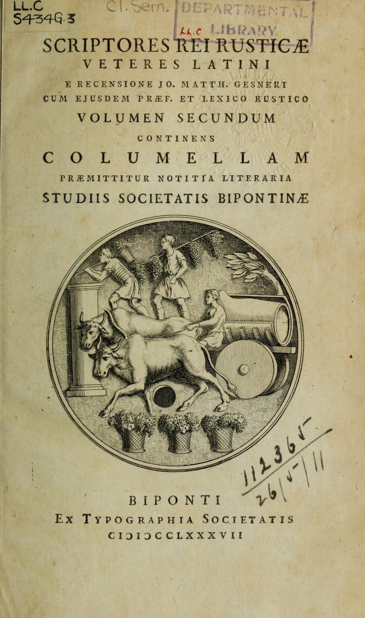 Ancient Latin Writers on Agriculture, Vol. II: Columella