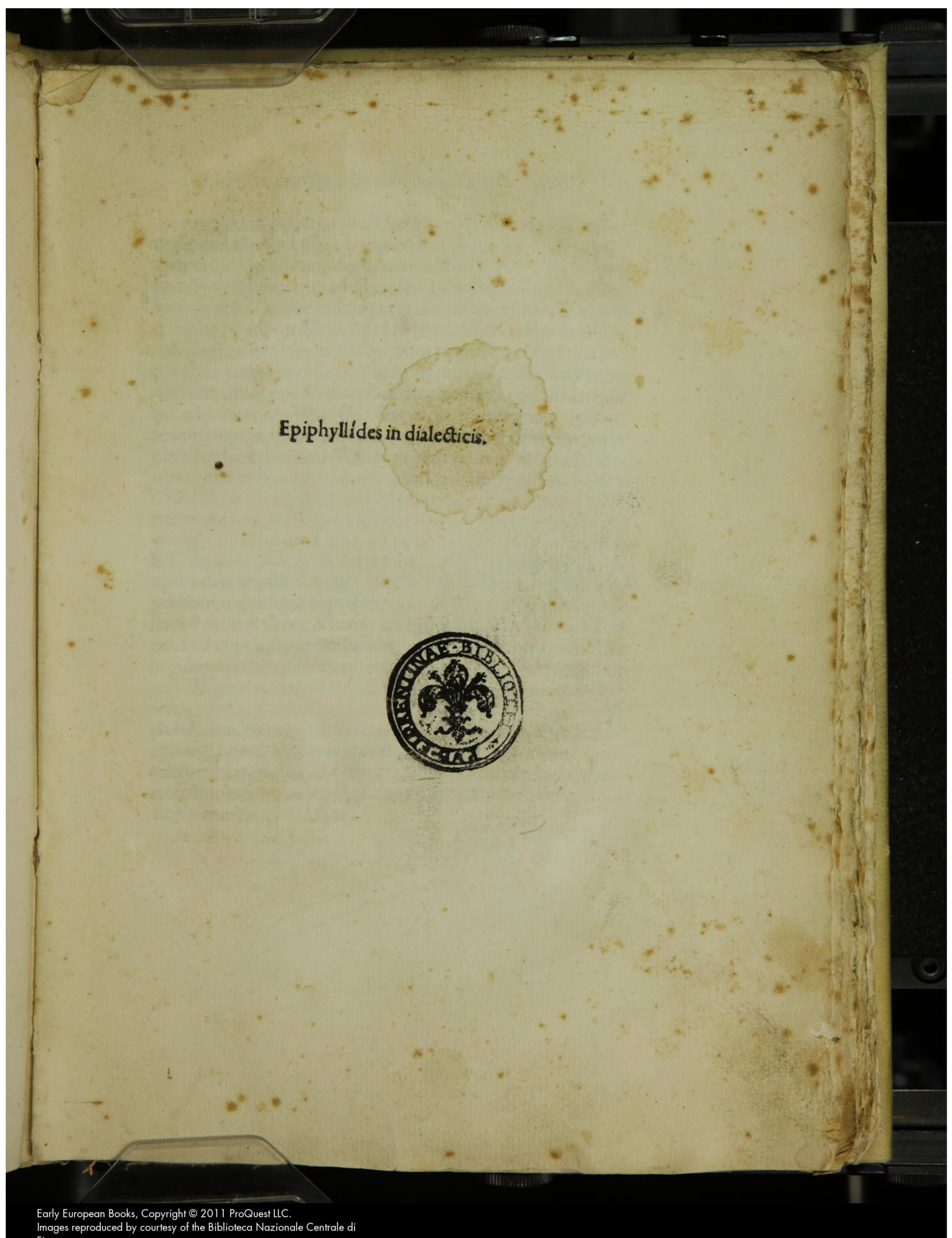 Epiphyllides in Dialecticis, with Averroes on Aristotle (Aldine Press)