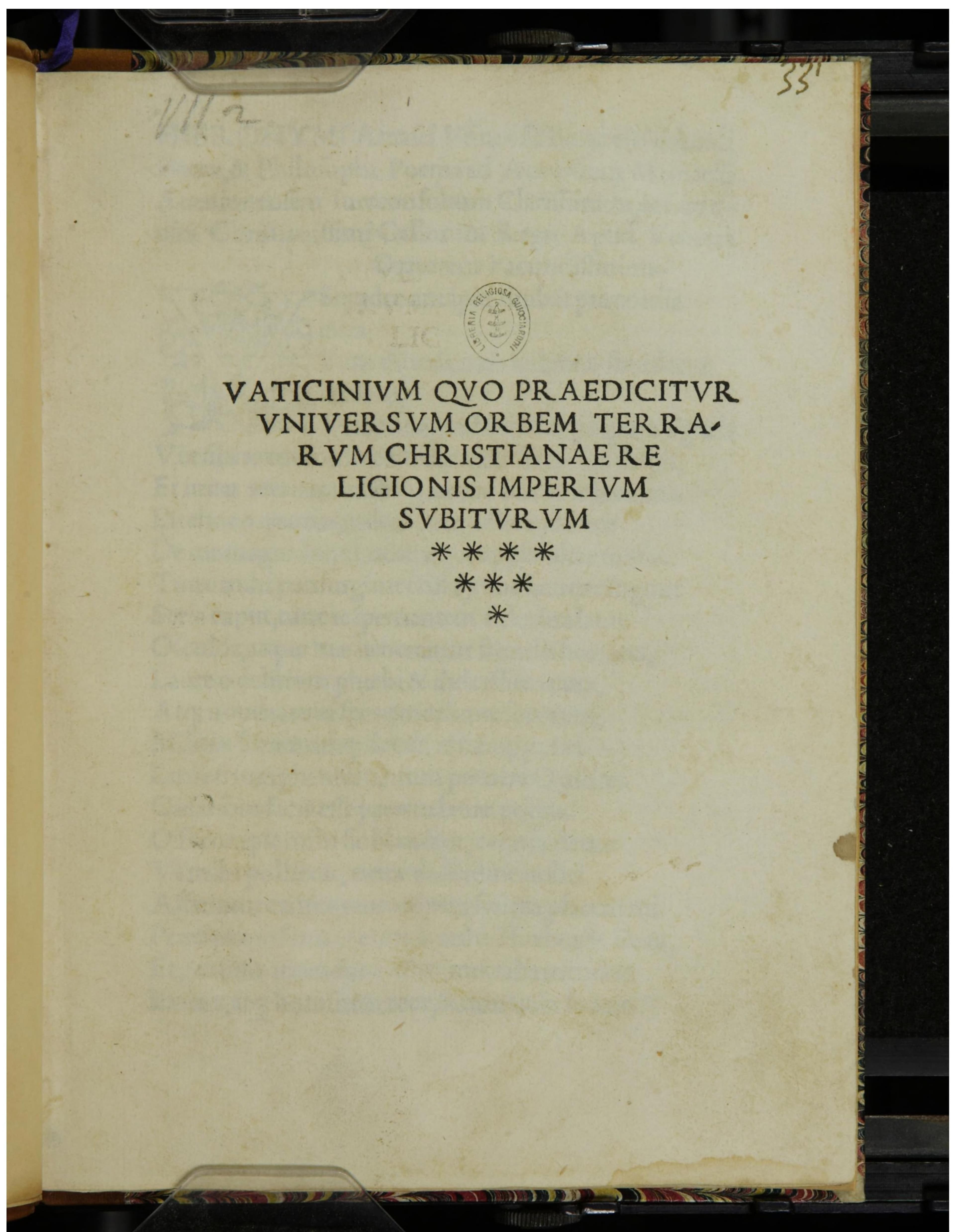 Vaticinium (Aldine Press)