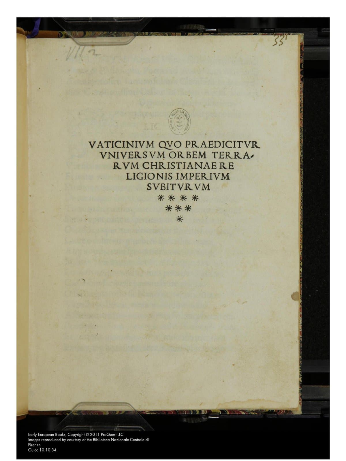 Prophecy (Vaticinium)