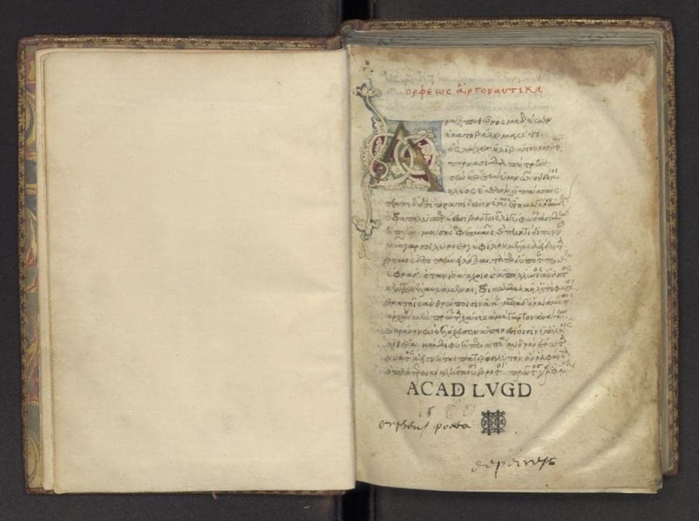 Orphic Hymns & Proclus Hymns — 15th-Century Manuscript