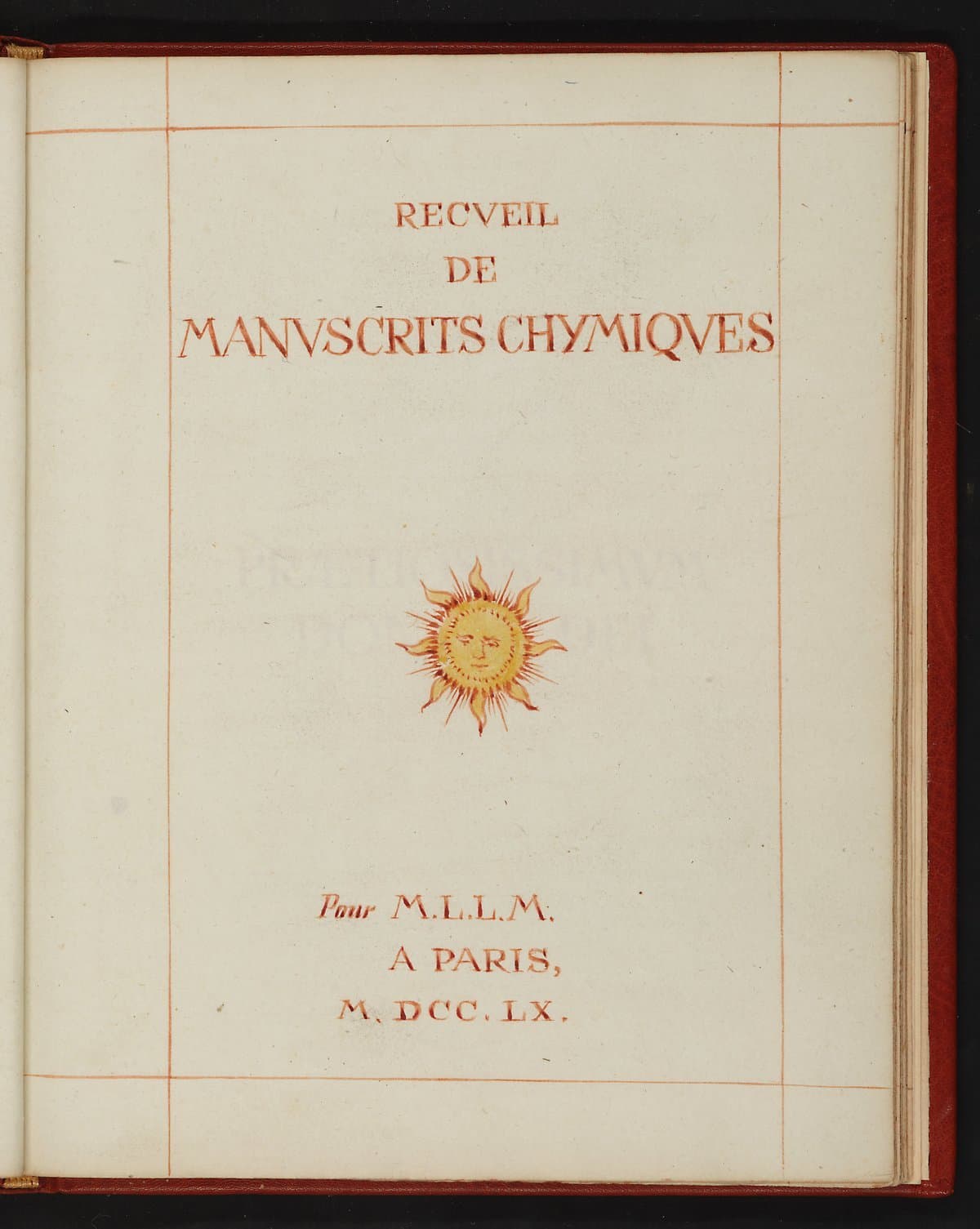 Basil Valentine — Chemical Manuscripts Collection, 1760
