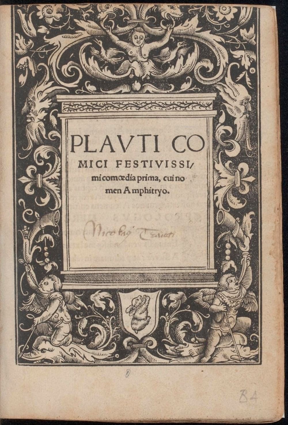 Titus Maccius Plautus — Amphitryo (1519)