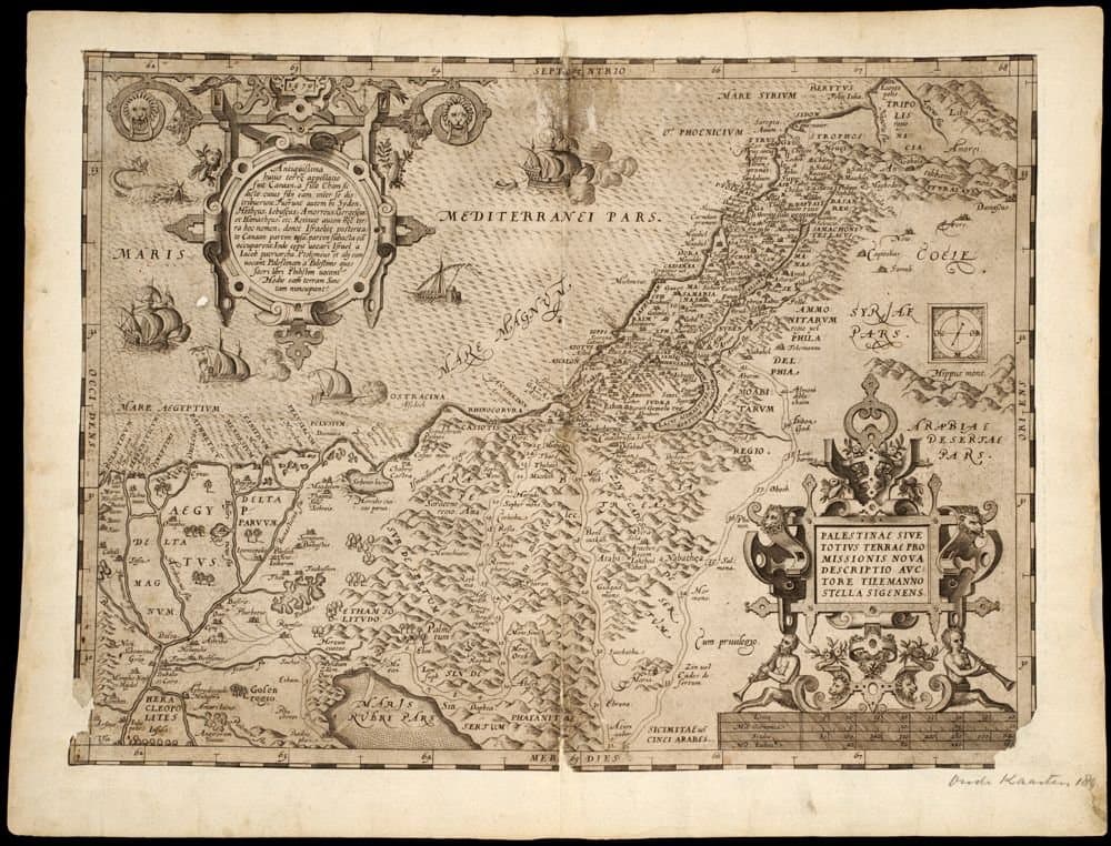 
              Palestinae sive totivs terrae promissionis nova descriptio
              avctore Tilemanno Stella Sigenen...
        