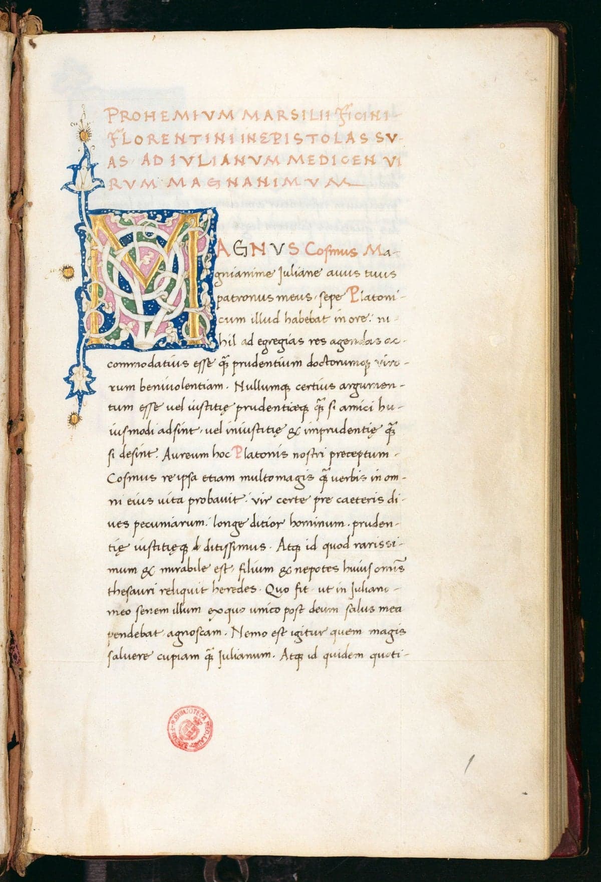 Ficino, Letters (third manuscript)