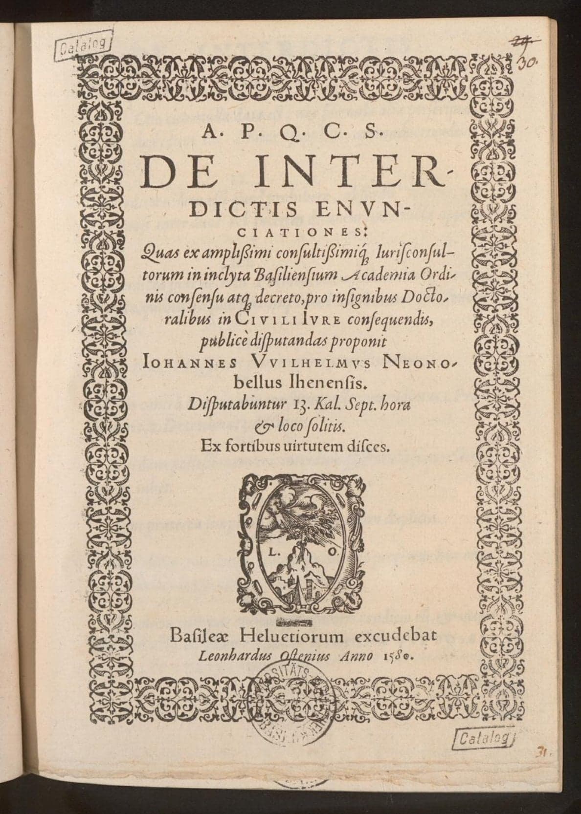 De interdictis enunciationes