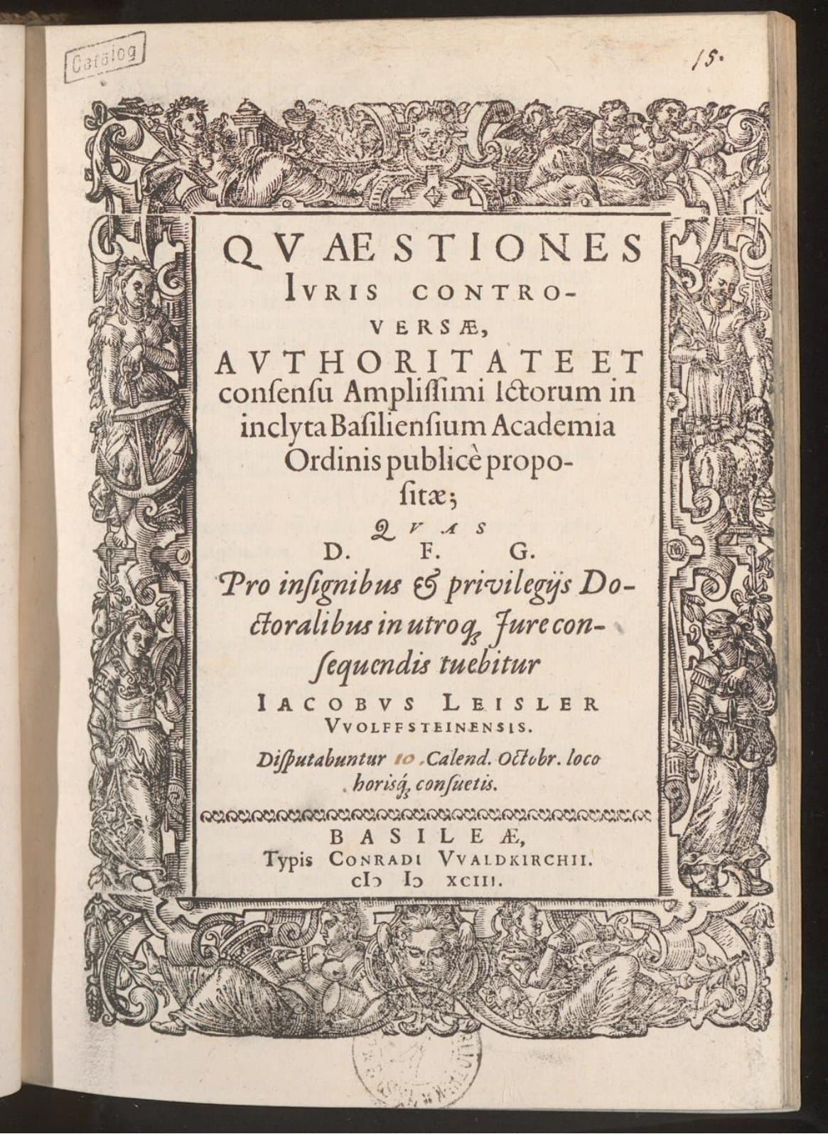 Quaestiones iuris controversae ...