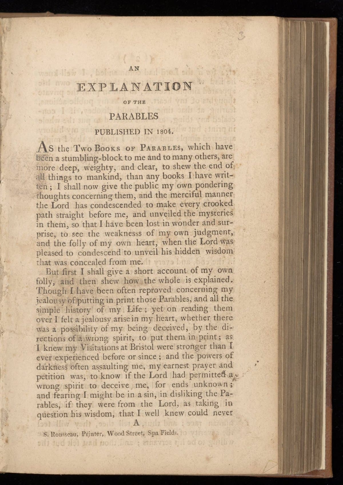 An explanation of the parables