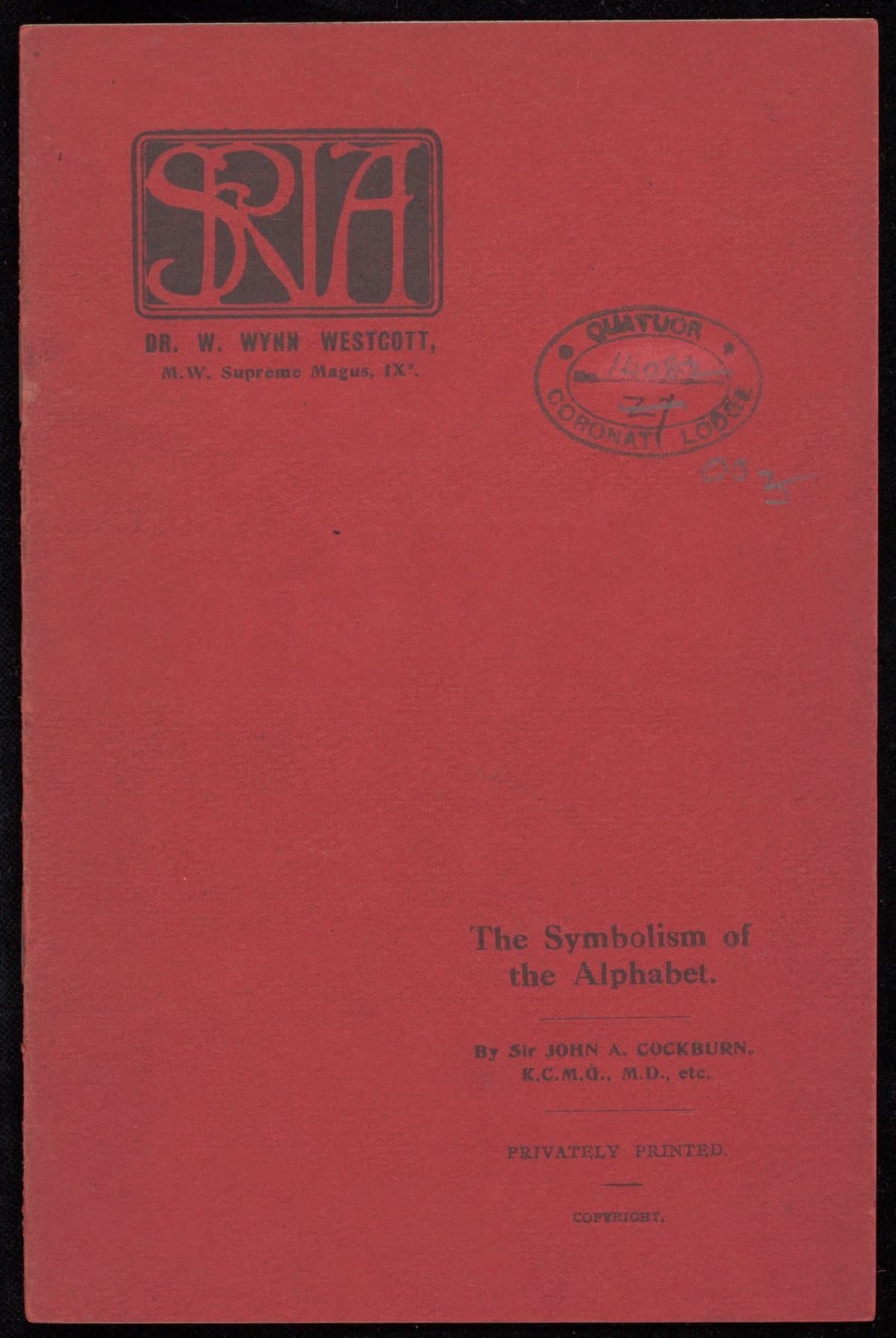 The symbolism of the alphabet