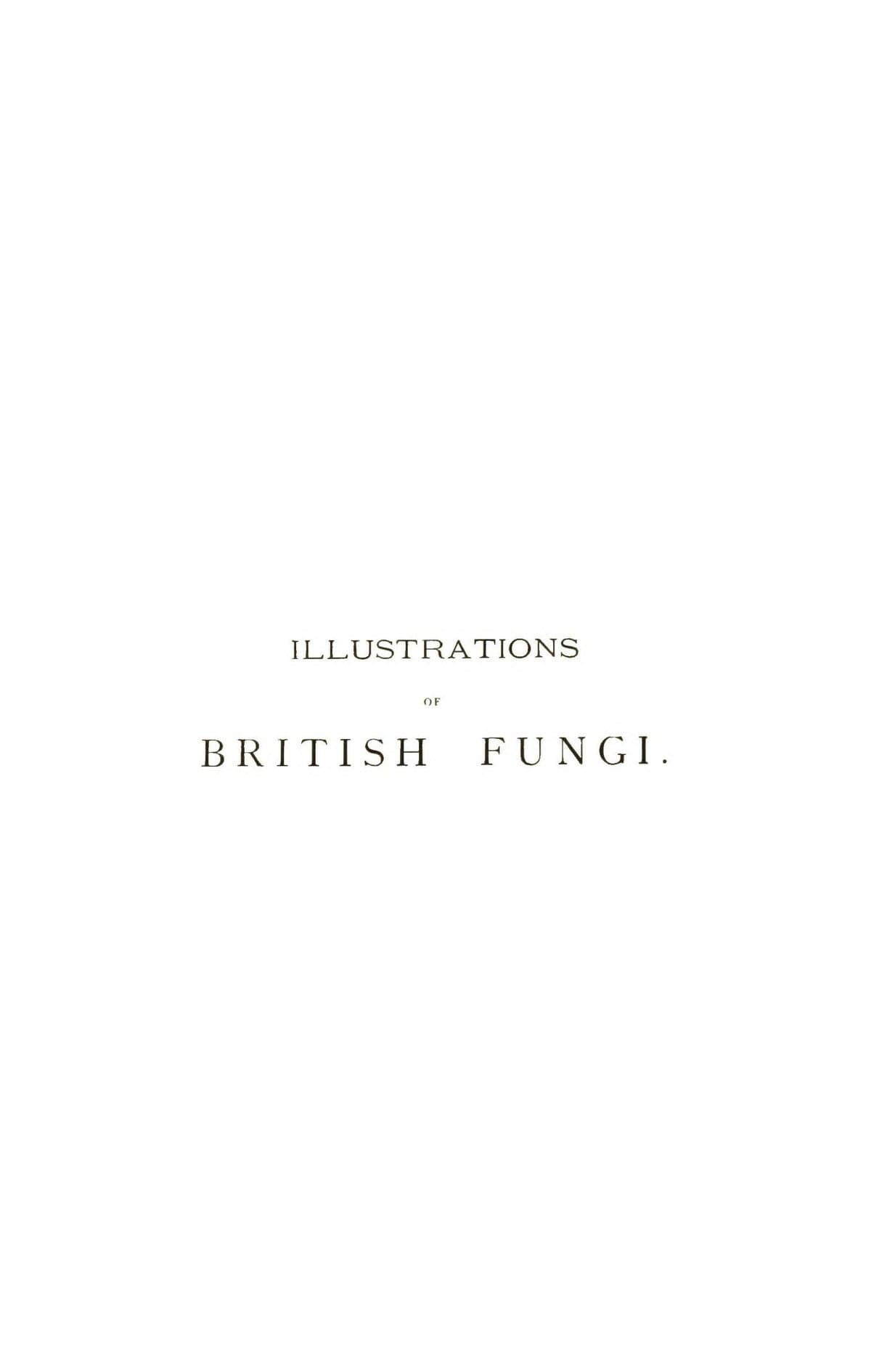 Illustrations of British Fungi (Hymenomycetes), atlas vol