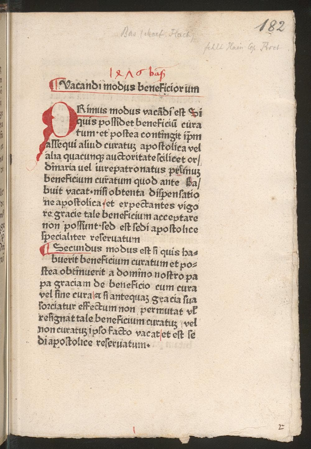 [Modus vacandi beneficiorum] : ; [Modus acceptandi]