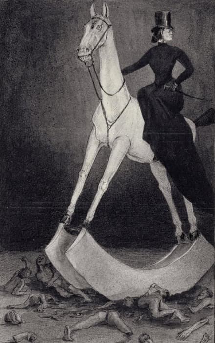 The lady on the horse