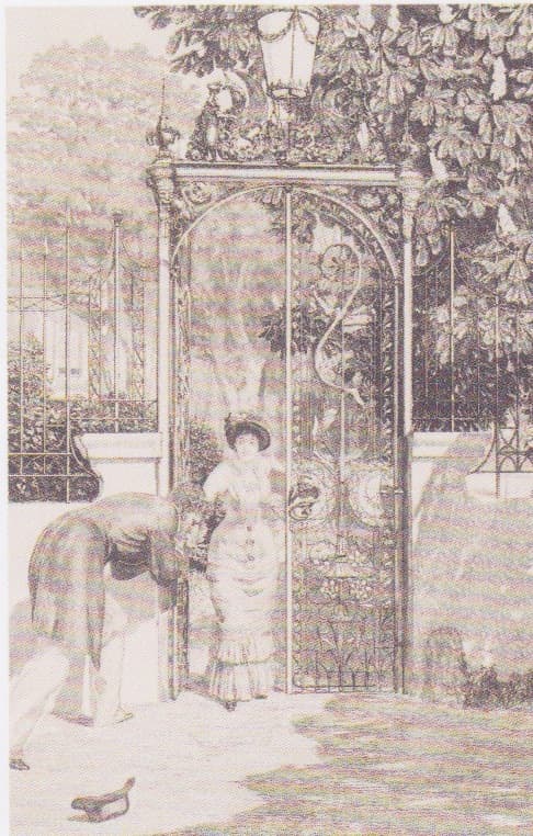 From the Cycle "A Love" At the Gate  (Opus X: Plate 3/10)