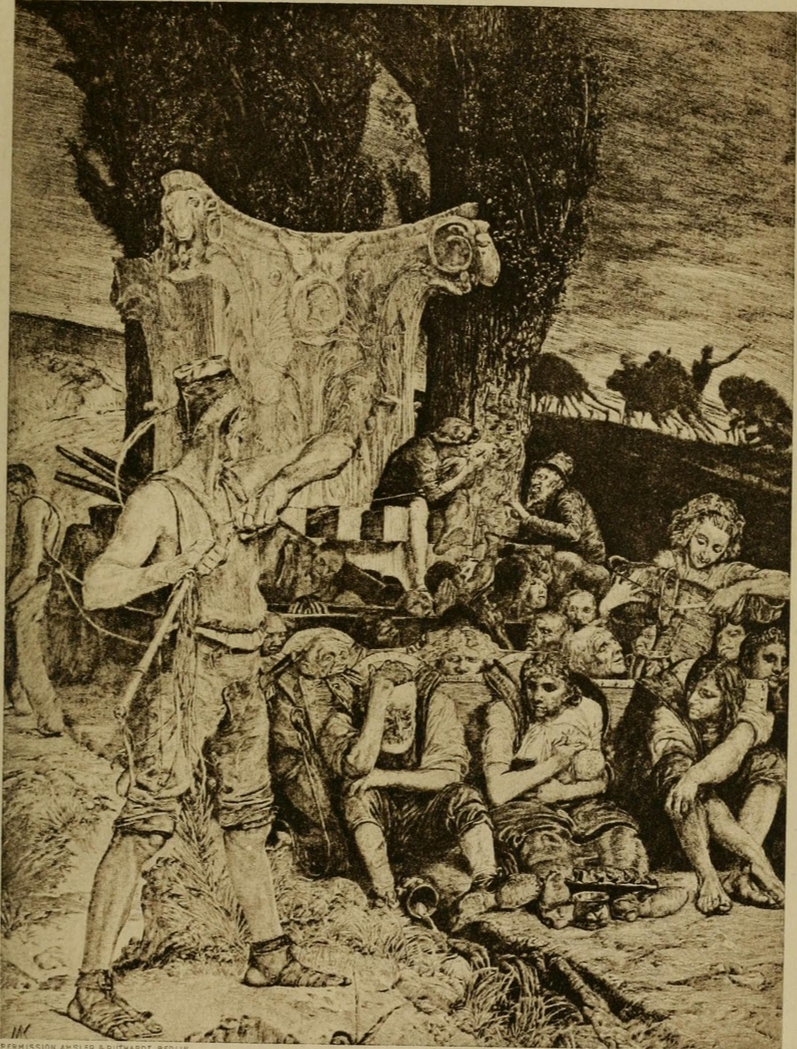 Misery. Etching by Max Klinger