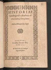 Historiae Cantebrigiensis Academiae ab urbe condita, liber primus [-secundus]