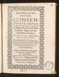 ... Valentinus Krappen, Berlinen. Marchicus, pro conferendo docturae cingulo, &amp; consequendis in u.i. insignibus supremis ... LX. conclusion. ex intricatiss. dotium materia depromptas