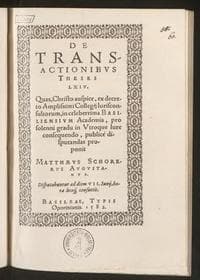 De transactionibus theses LXIV