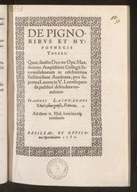 De pignoribus et hypothecis theses