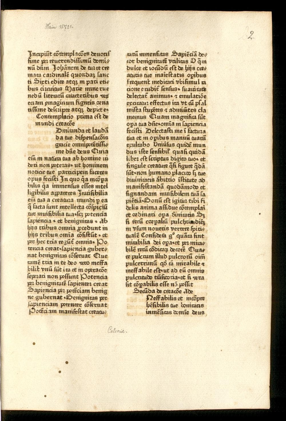 [Meditationes seu Contemplationes devotissimae]