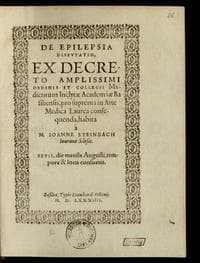 De epilepsia disputatio