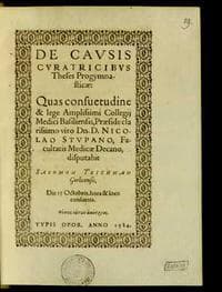 De causis curatricibus Theses Progymnasticae