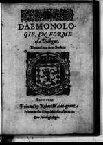 King James: Daemonologie (1597 First Edition)