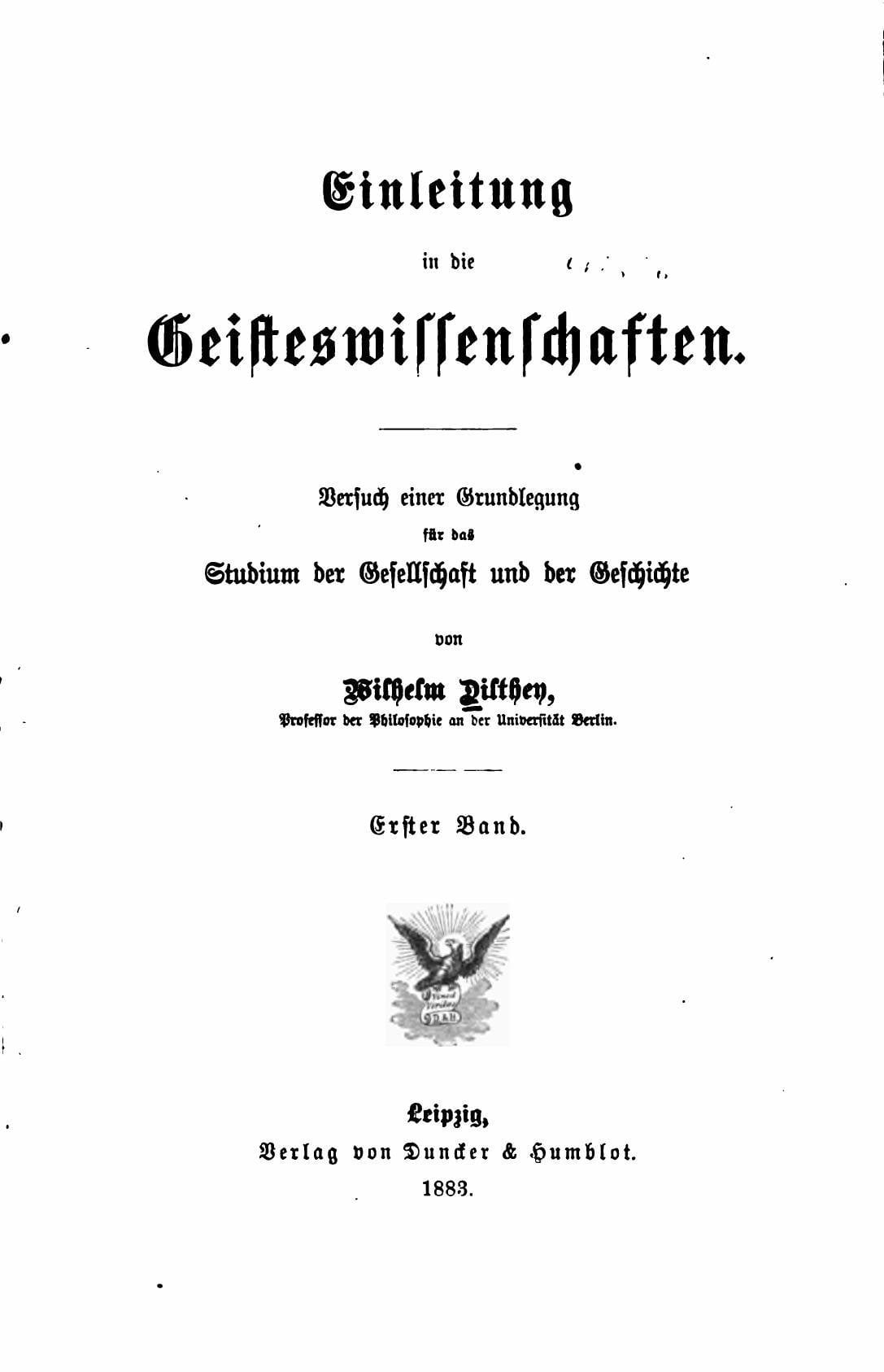 Introduction to the Human Sciences