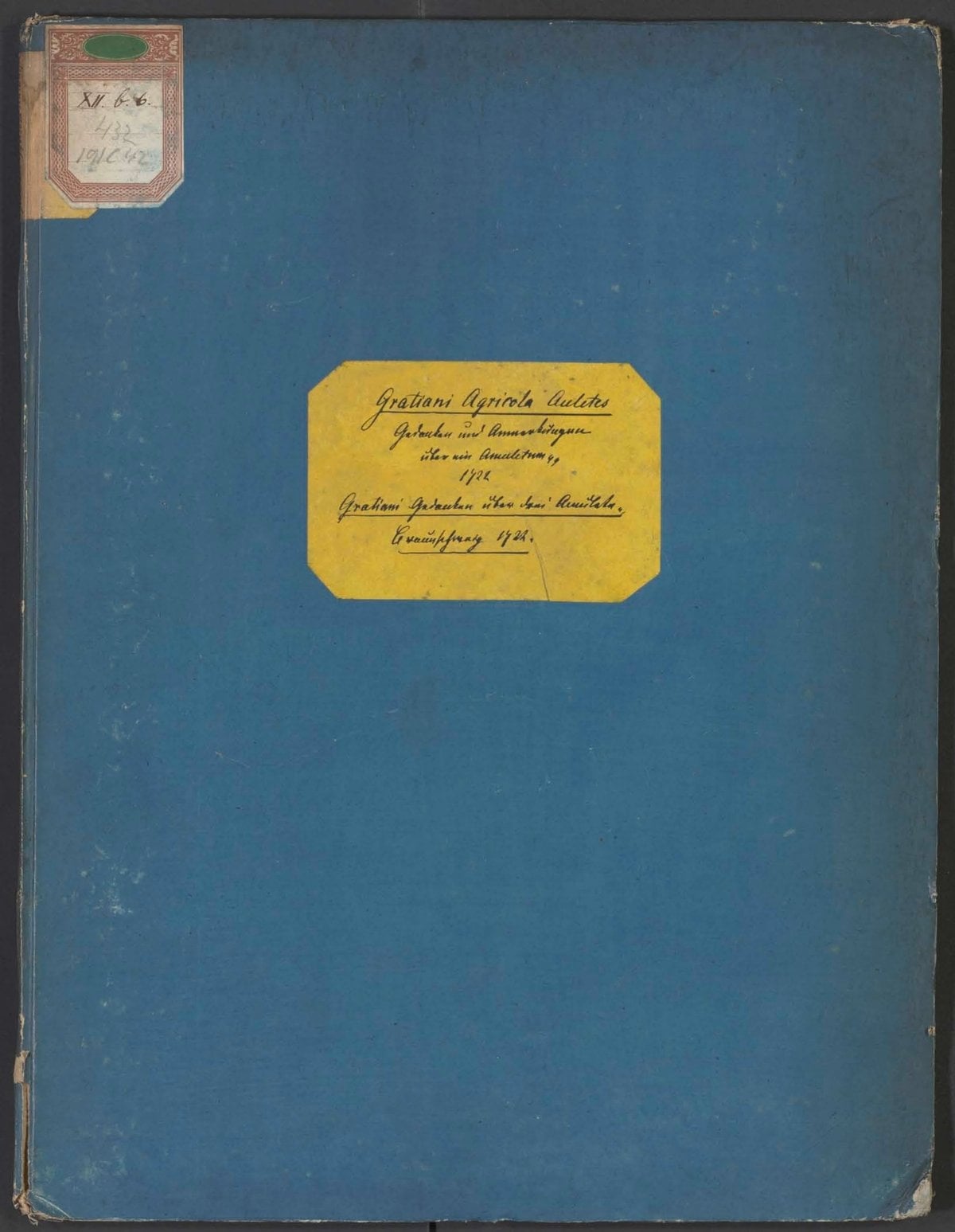 Thoughts and Remarks on a Magico-Cabalistic-Christian Amulet