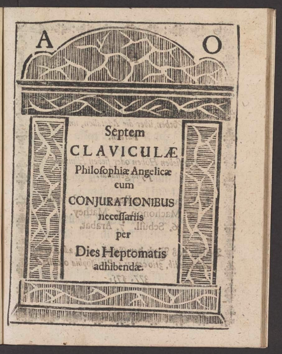 Seven Little Keys of Angelic Philosophy (Septem Claviculae Philosophiae Angelicae)