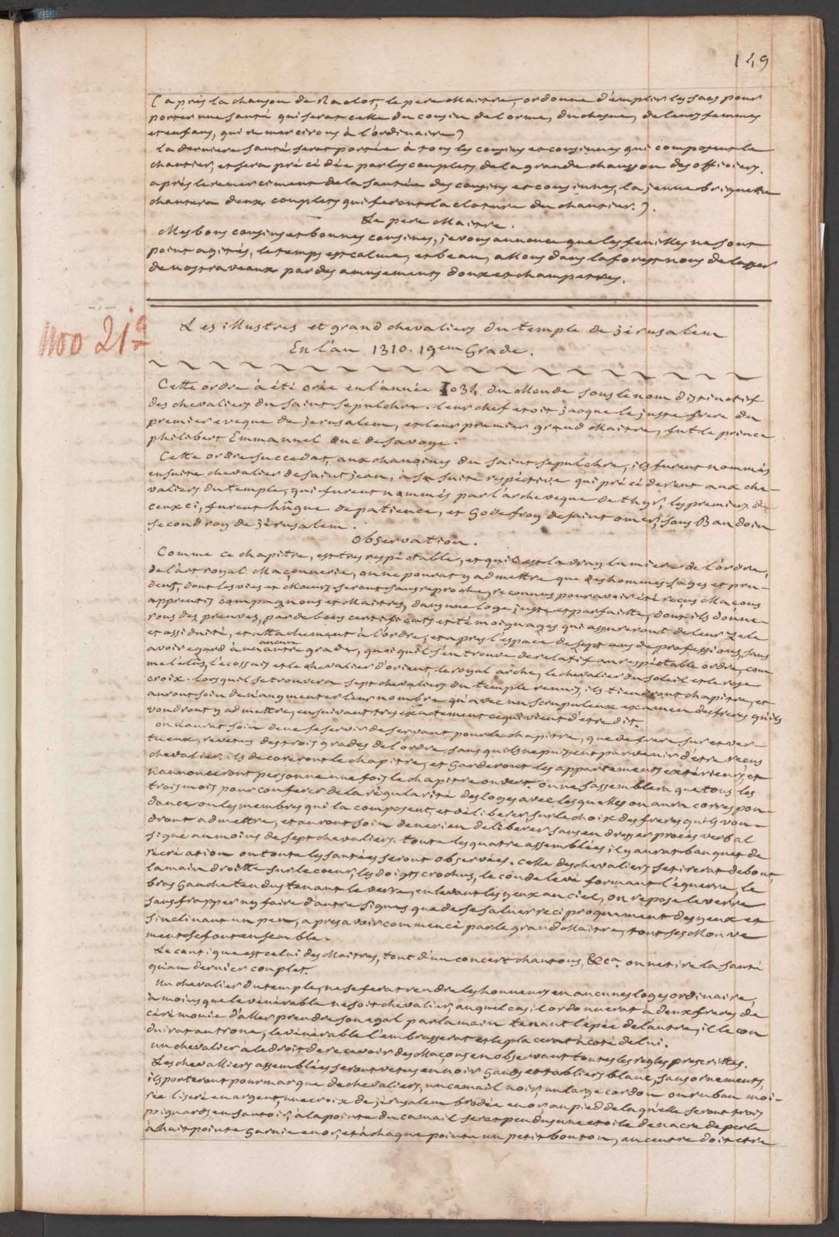 Illustrious and Grand Knight of the Temple of Jerusalem