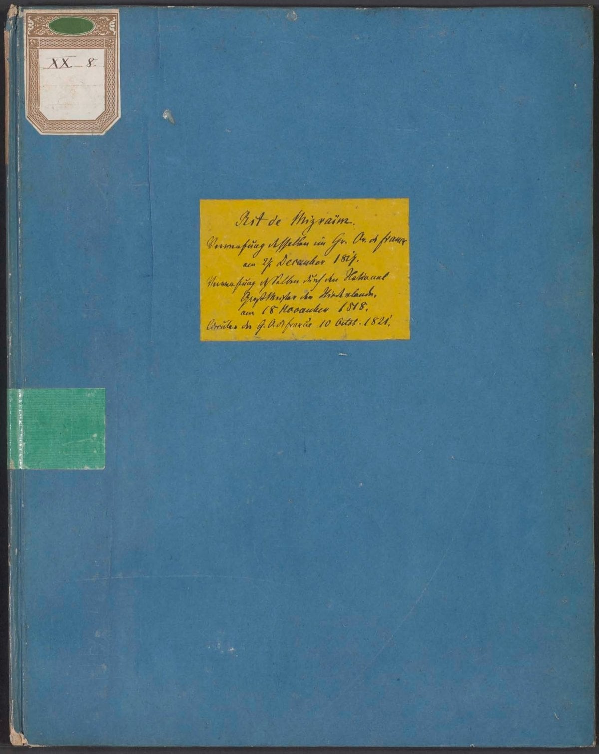 The Rite of Mizraim: Rejections by the Grand Orient of France and the Netherlands (1817-1821)