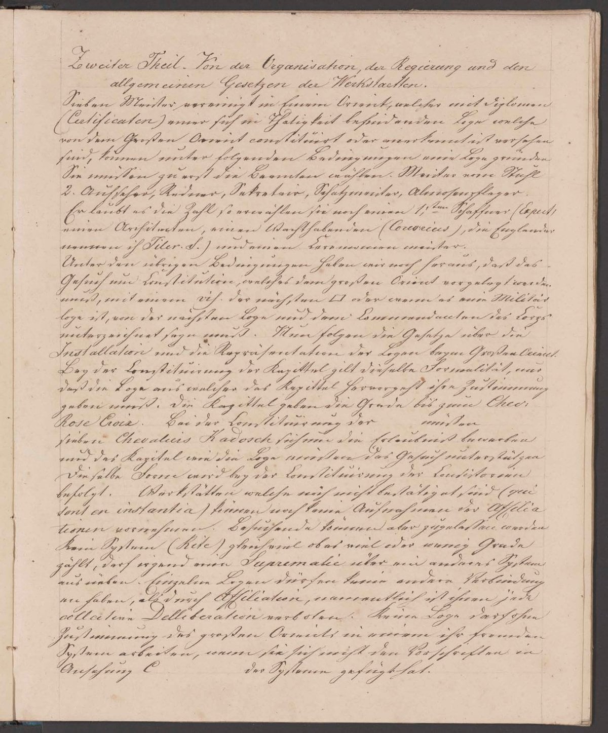 Account of the Current State of Freemasonry in France