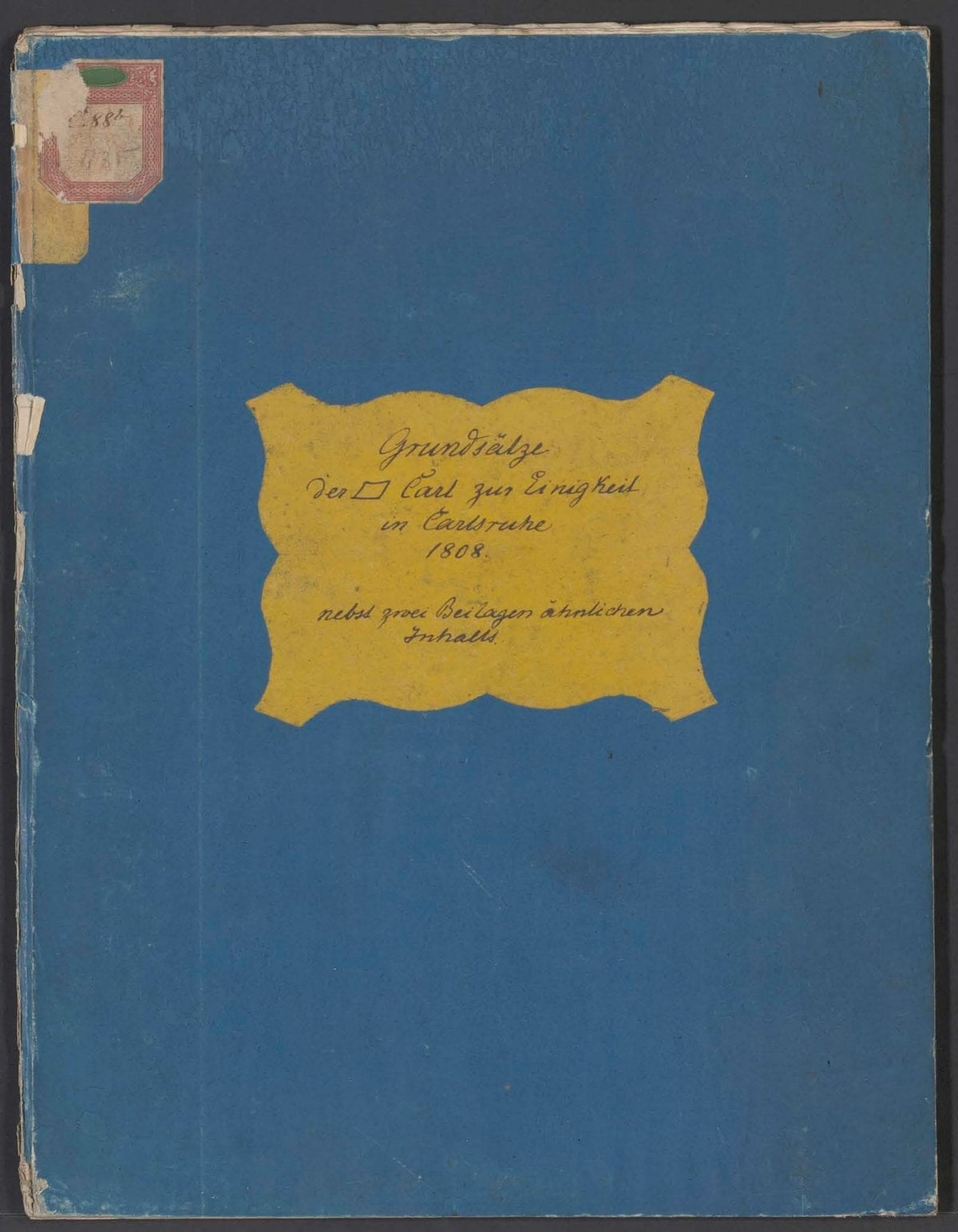 Principles of the Lodge Carl of Unity in Karlsruhe