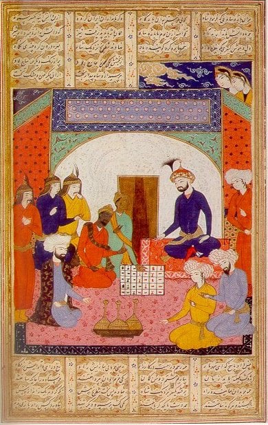 Buzurgmihr Demonstrating Chess before Anushirvan