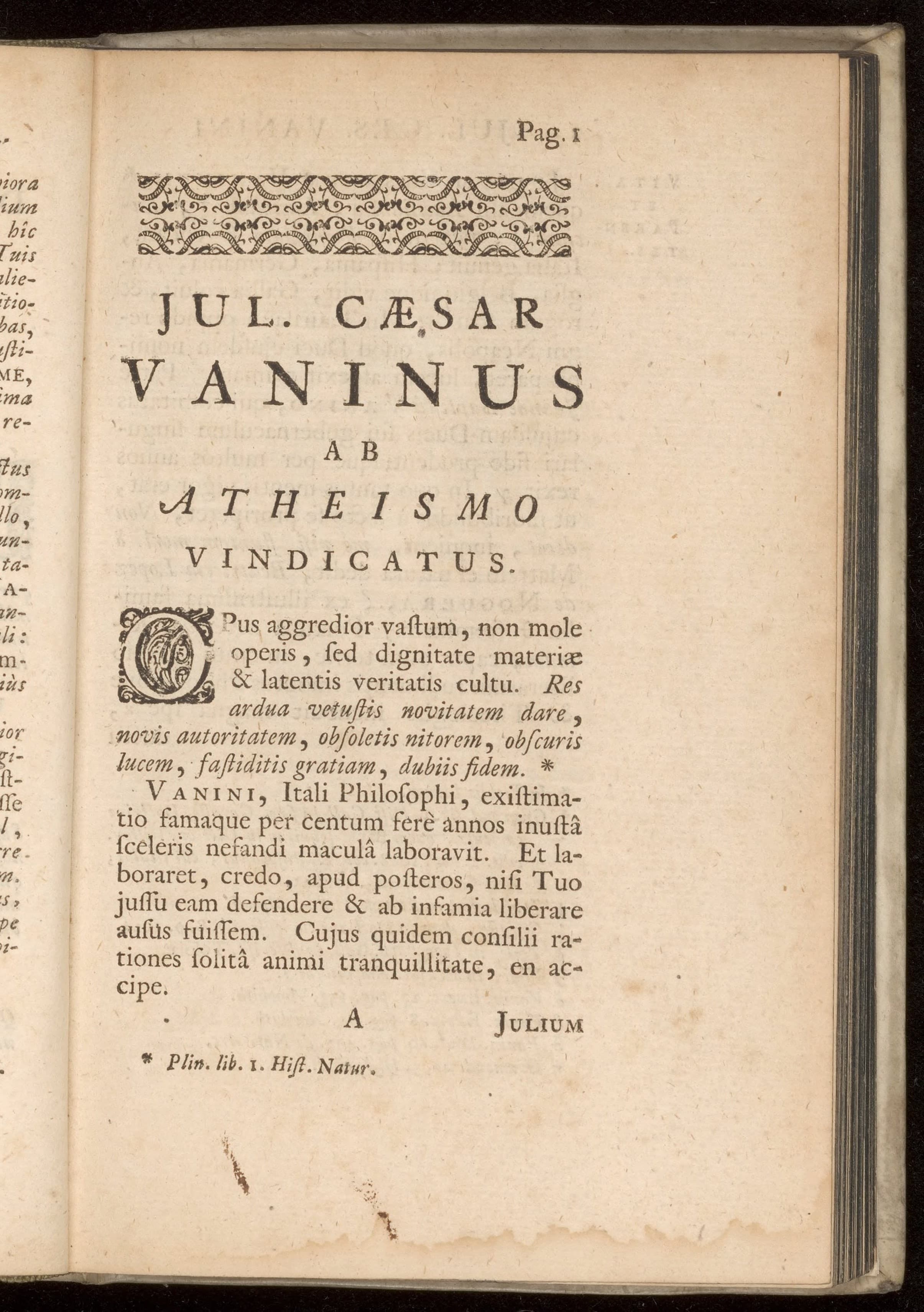 Apologia pro Jul. Caesare Vanino