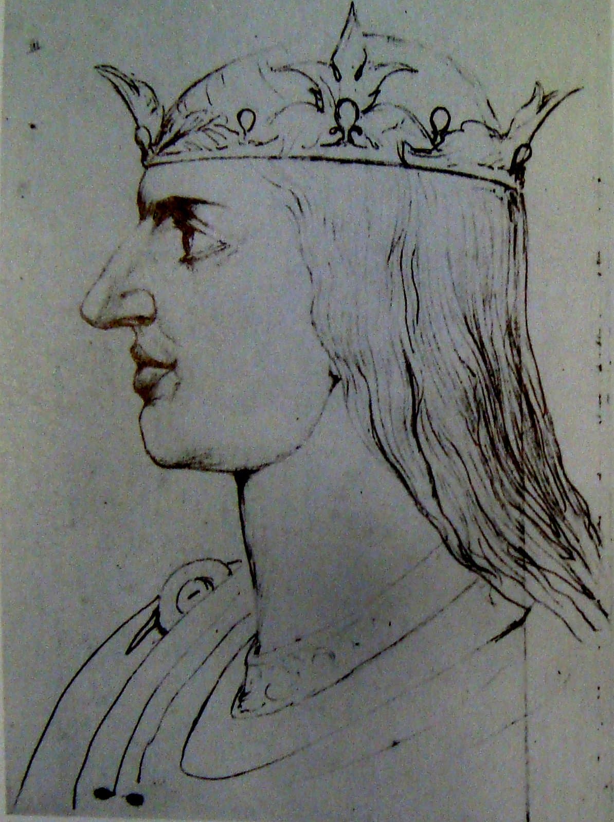 William Blake – An Anglo-Norman King, Butlin 724 c 1819-20 281x213mm - F Bailey Vanderhoef Jr - Ojai California