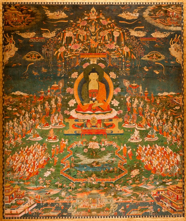 Amitabha in Sukhavati Paradise