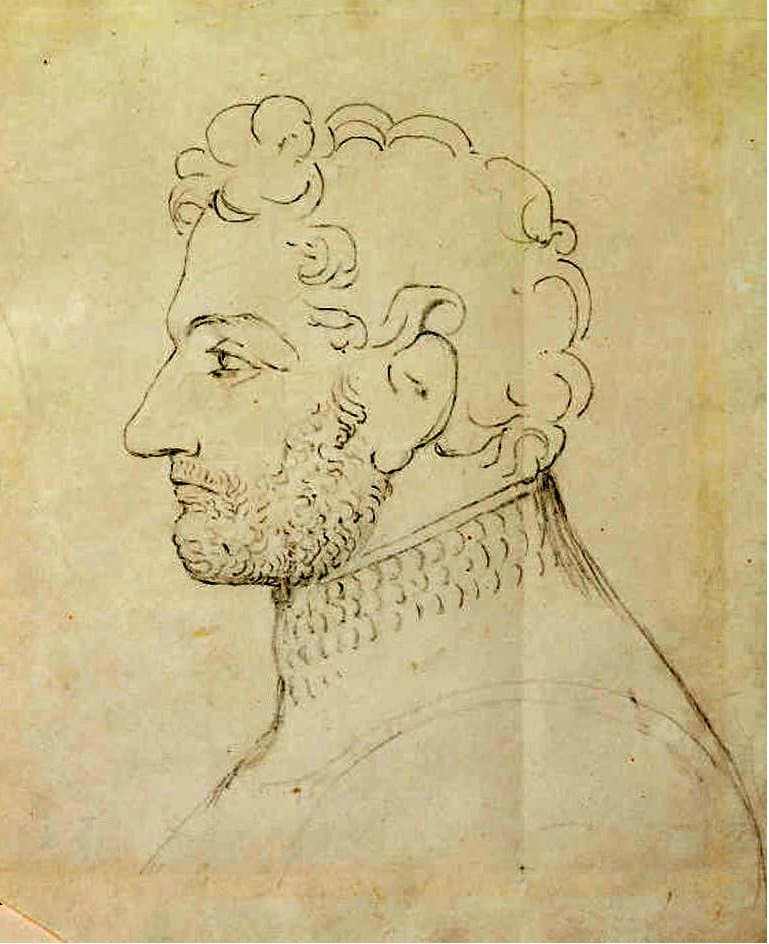 William Blake, Head of King Edward III, 1819