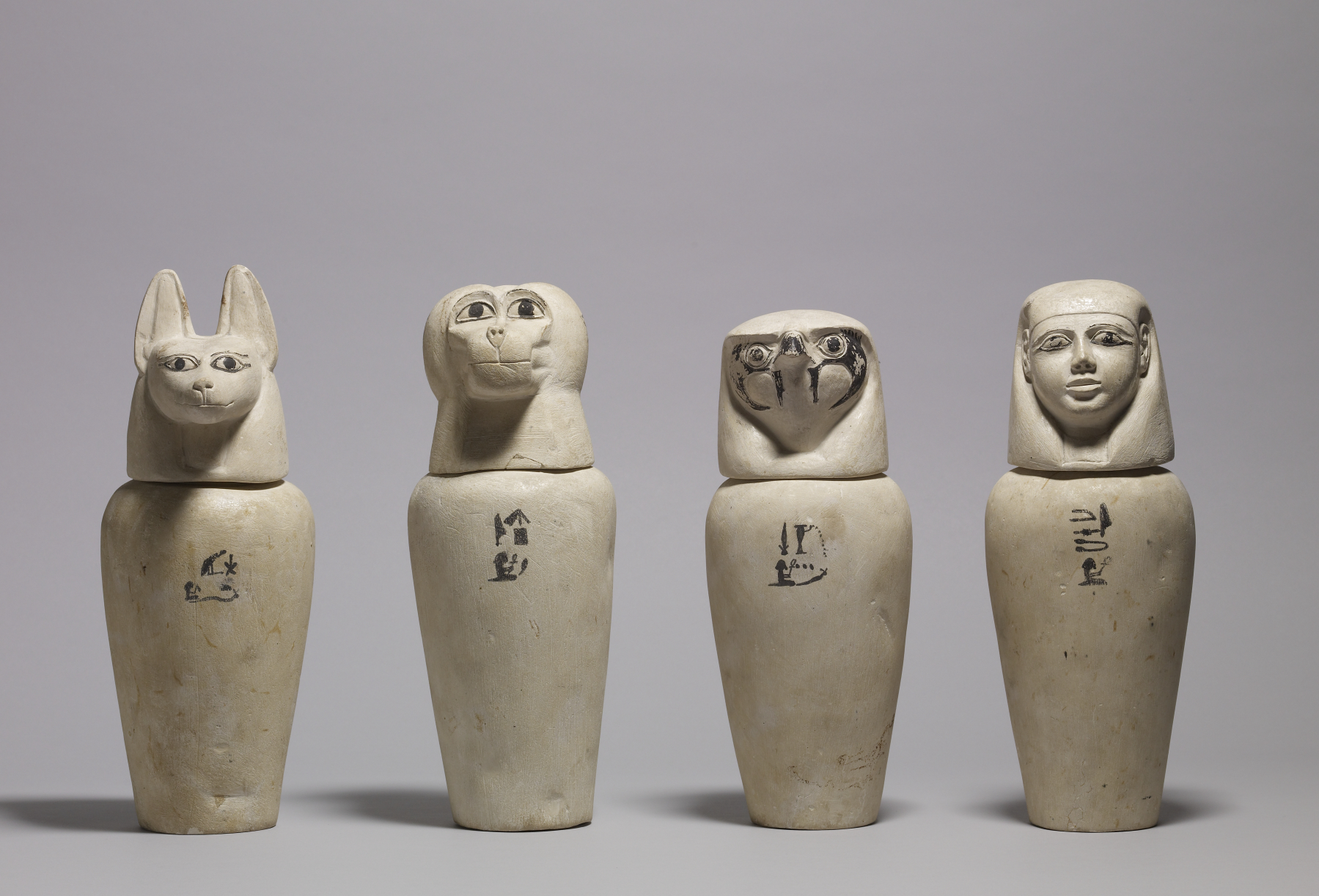 A Complete Set of Canopic Jars