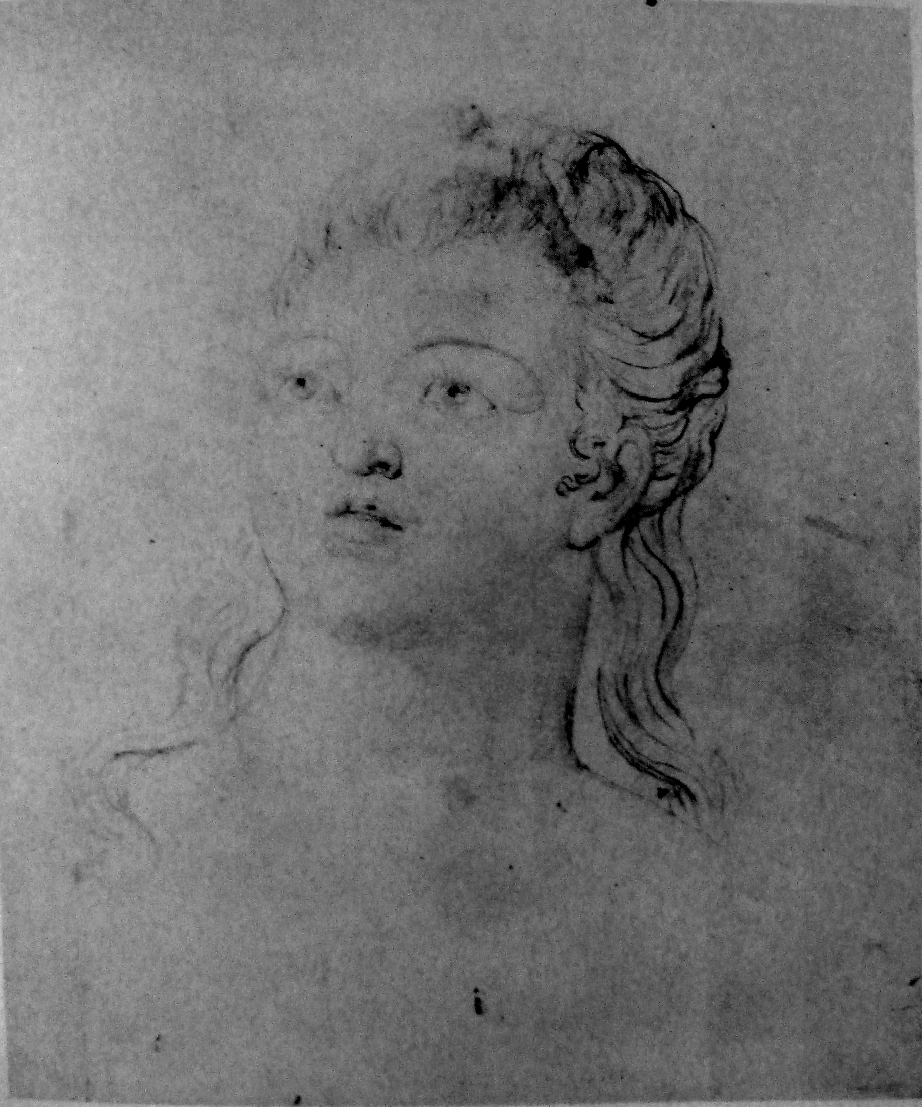 William Blake - Lais of Corinth, Butlin 712 recto c 1820, 150x140mm - Private Collection, Great Britain