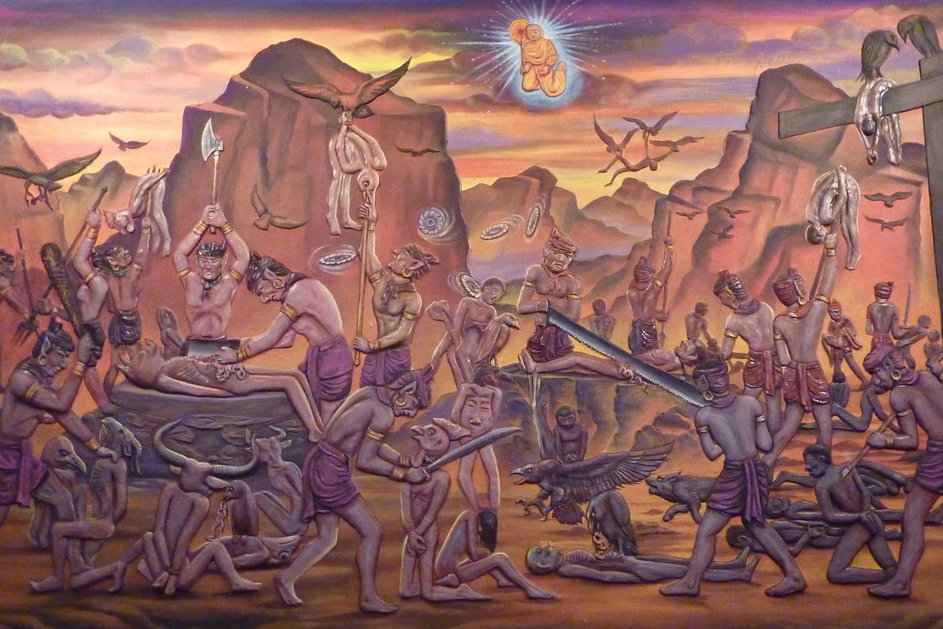 Phra Malai Witnessing the Tortures of Hell