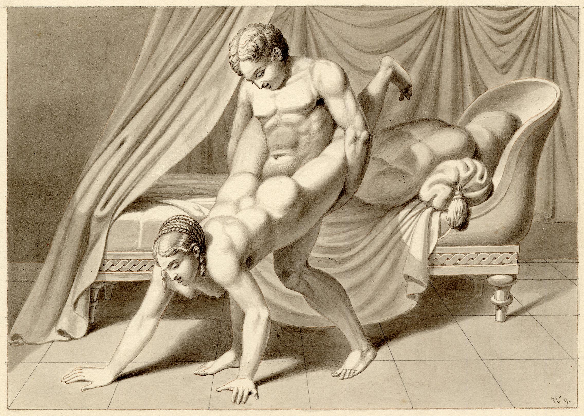 Erotic Scene from I Modi (after Waldeck)