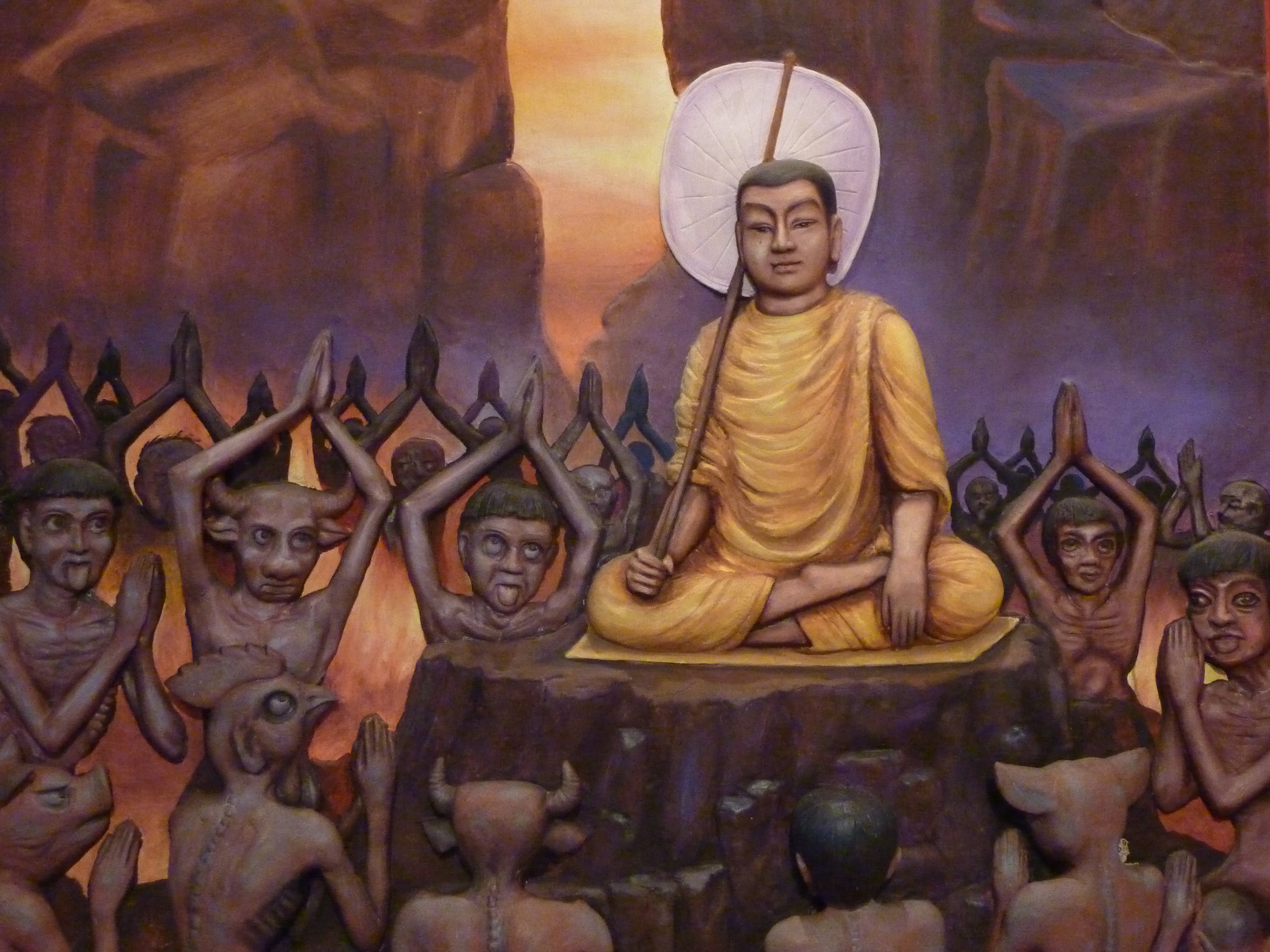 Phra Malai Teaching in the Buddhist Hell